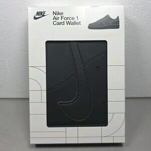 Nike Icon Air Force 1‎ Sneaker Card Wallet Black NEW
